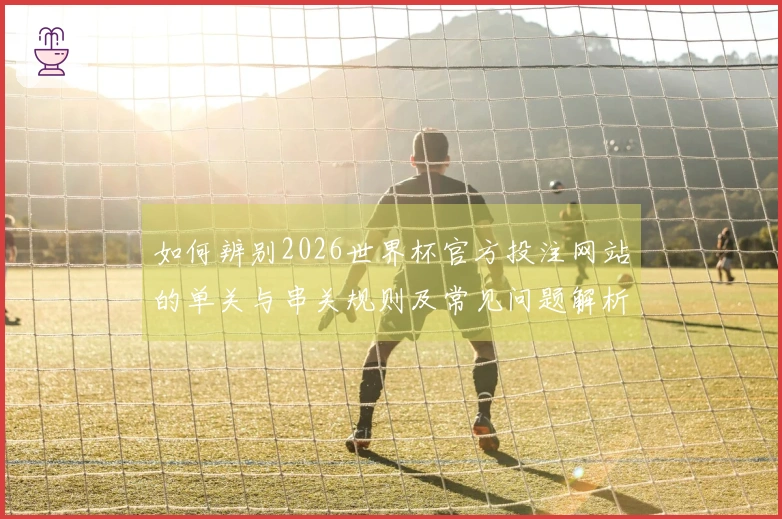 如何辨别2026世界杯官方投注网站的单关与串关规则及常见问题解析