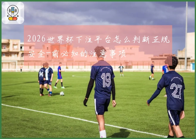 2026世界杯下注平台怎么判断正规安全-前必知的注意事项